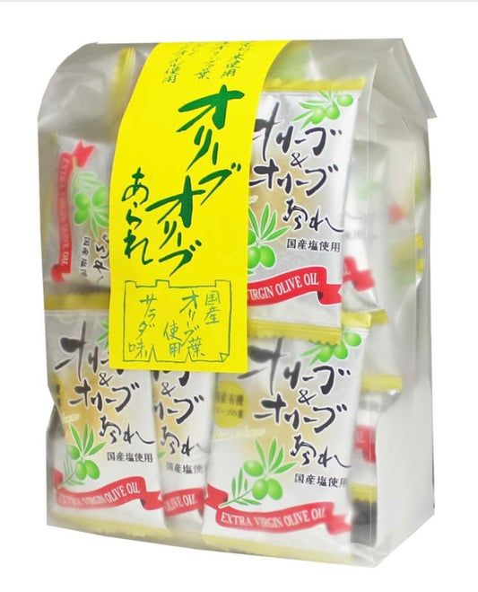 森白製菓 オリーブ&オリーブあられ (48g) / 森白製菓 橄欖油 & 橄欖葉烤米餅 (48克)
