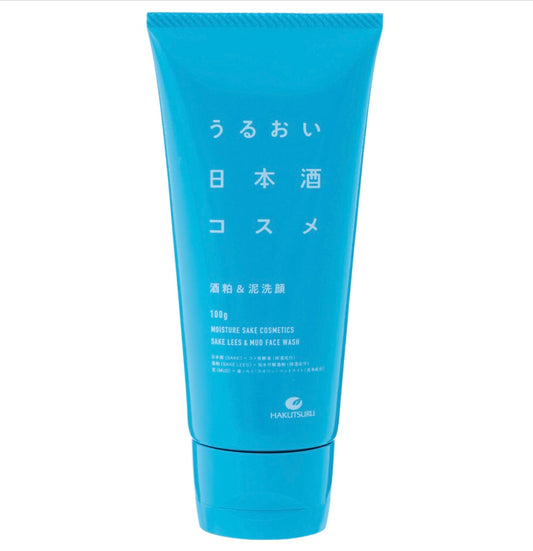 白鶴酒造 うるおい 日本酒 コスメ 酒粕&泥洗顔 (100g) / 白鶴酒造 清酒化妝品 酒粕&潔面乳 (100克)