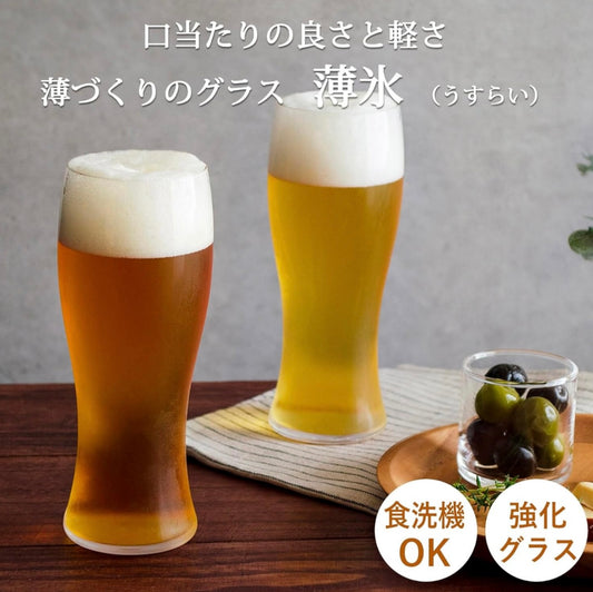 日本製 東洋佐々木薄氷ビールガラス (395ml) / 東洋佐佐木 薄身啤酒玻璃杯 (395毫升)
