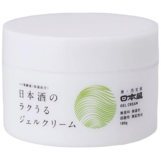 日本盛 日本酒のラクうるジェルクリーム (180g) / 日本盛 日本酒製保濕凝膠霜 (180克)