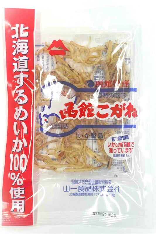 山一食品 函館特產 函館こがね いか製品 (32g) / 山一食品 函館特產 函館黃金 魷魚小吃 (32克）￼