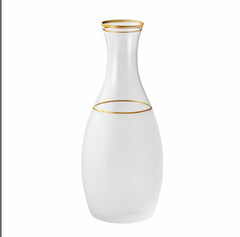 日本製 木本硝子 日本酒用  金付大徳利 (330ml) / 日本製 木本硝子 日本酒用  鍍金大徳利(330毫升)