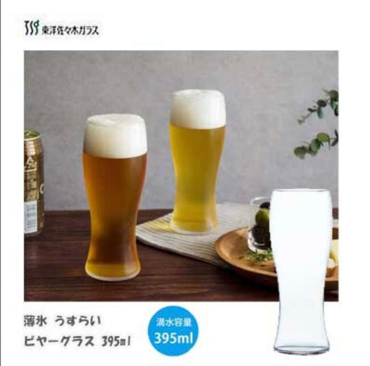 日本製 東洋佐々木薄氷ビールガラス (395ml) / 東洋佐佐木 薄身啤酒玻璃杯 (395毫升)