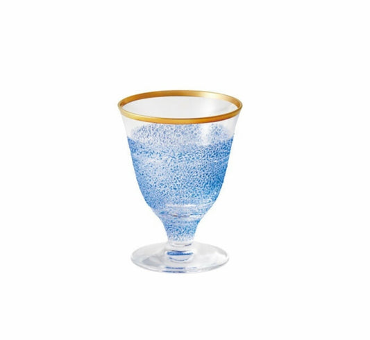 日本製 木本硝子 青霞 食前酒足付グラス (65ml) /日本製 木本硝子 青霞 餐前酒高腳酒杯 (65毫升)
