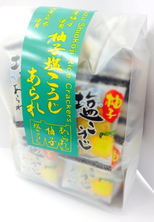 森白製菓 柚子塩こうじ焼あられ (48g) / 森白製菓 柚子鹽麴烤米餅 (48克）